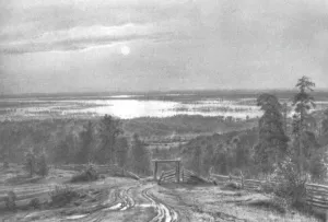 Flood like sea Oil painting by Ivan Ivanovich Shishkin