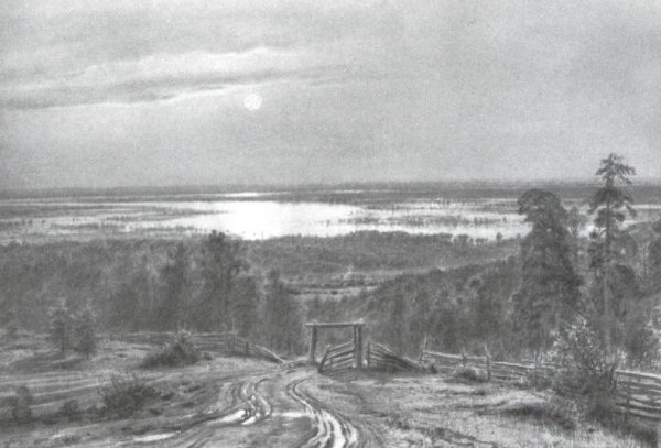 Flood like sea by Ivan Ivanovich Shishkin - Hand-Painted Oil Painting Reproduction