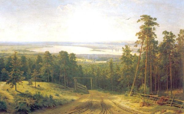 Main Product Photo of Kama Near Elabuga Painting by Ivan Ivanovich Shishkin