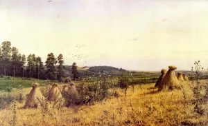 Landscape in Polessie by Ivan Ivanovich Shishkin Oil Painting