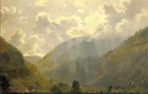 Last Sun Rays Etude Oil painting by Ivan Ivanovich Shishkin