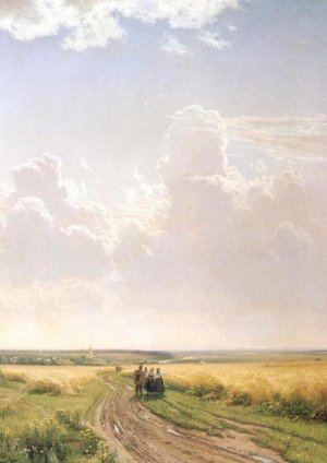 Noon, View Near Moscow Oil painting by Ivan Ivanovich Shishkin