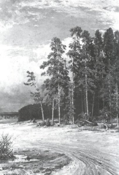 Main Product Photo of On Edge of Piny Wood Painting by Ivan Ivanovich Shishkin