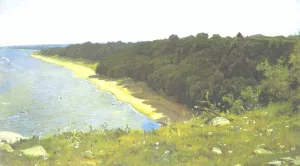 On Seacoast Etude by Ivan Ivanovich Shishkin - Oil Painting Reproduction