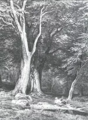 Rest in a Forest Oil painting by Ivan Ivanovich Shishkin