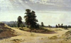 Sands Oil painting by Ivan Ivanovich Shishkin