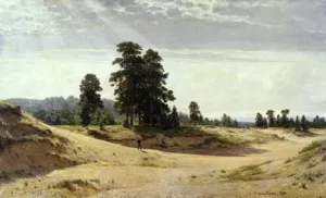 Sands painting by Ivan Ivanovich Shishkin