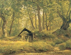 Sunny Day, Merykul by Ivan Ivanovich Shishkin Oil Painting