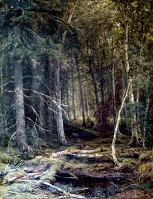 The Forest Horizons by Ivan Ivanovich Shishkin Oil Painting