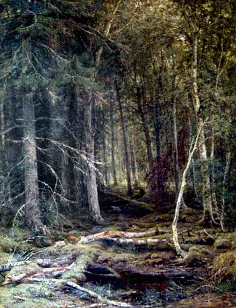 Main Product Photo of The Forest Horizons Painting by Ivan Ivanovich Shishkin