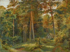The Mill In The Forest by Ivan Ivanovich Shishkin Oil Painting