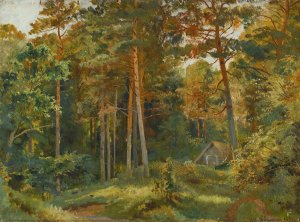 The Mill In The Forest by Ivan Ivanovich Shishkin Oil Painting