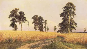 The Rye Field, 1878 by Ivan Ivanovich Shishkin Oil Painting
