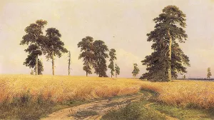 The Rye Field, 1878 Oil painting by Ivan Ivanovich Shishkin