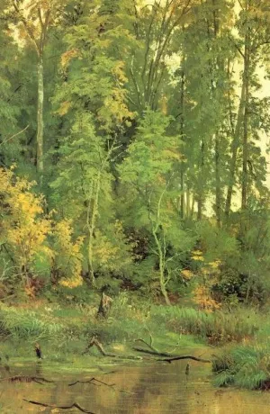To Approach Autumn by Ivan Ivanovich Shishkin Oil Painting