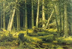 Windfall by Ivan Ivanovich Shishkin - Oil Painting Reproduction