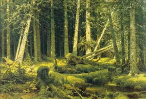 Windfall by Ivan Ivanovich Shishkin Oil Painting