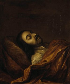 Portrait of Peter the Great on His Death-Bed by Ivan Nikitich Nikitin Oil Painting
