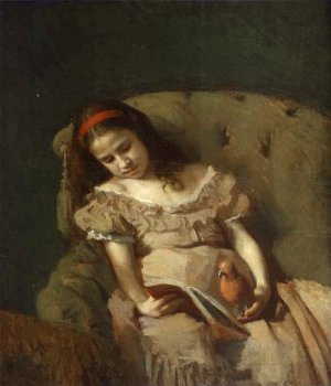 Books Got Her by Ivan Nikolaevich Kramskoy Oil Painting