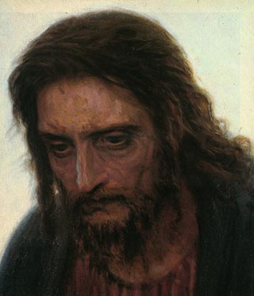 Christ in the Wilderness Detail by Ivan Nikolaevich Kramskoy - Hand-Painted Oil Painting Reproduction
