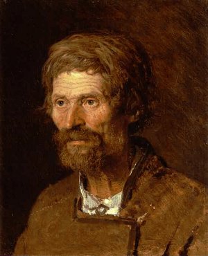 Head of an Old Ukranian Peasant Oil painting by Ivan Nikolaevich Kramskoy
