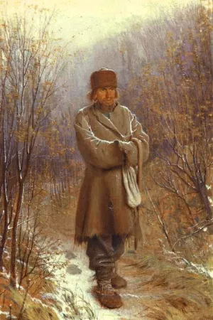 Meditator by Ivan Nikolaevich Kramskoy - Oil Painting Reproduction