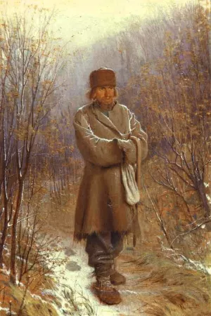Meditator Oil painting by Ivan Nikolaevich Kramskoy