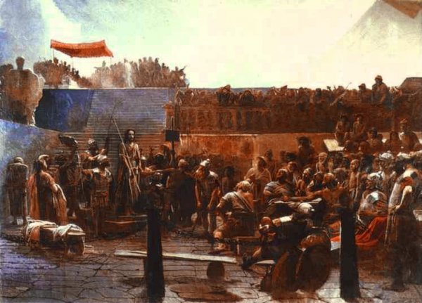 Mocking Christ by Ivan Nikolaevich Kramskoy - Hand-Painted Oil Painting Reproduction