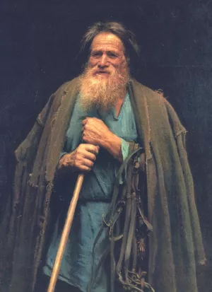 Peasant Holding a Bridle painting by Ivan Nikolaevich Kramskoy