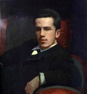 Portrait of Anatoly Kramskoy, the Artist's Son Oil painting by Ivan Nikolaevich Kramskoy