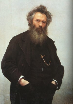 Portrait of Ivan I. Shishkin Oil painting by Ivan Nikolaevich Kramskoy