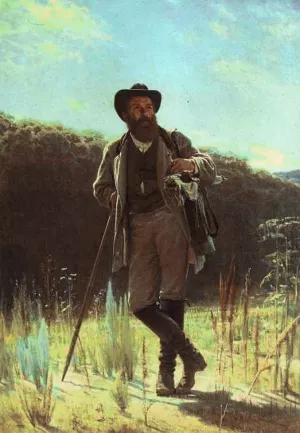 Portrait of the Artist Ivan Shishkin Oil painting by Ivan Nikolaevich Kramskoy