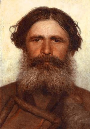 The Portrait of a Peasant Oil painting by Ivan Nikolaevich Kramskoy
