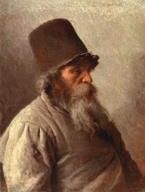Village Elder Oil painting by Ivan Nikolaevich Kramskoy