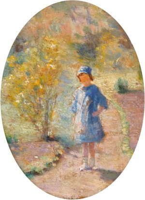 Portrait Of Ginette Duchesne by Ivan Pavlovich Pokhitonov Oil Painting