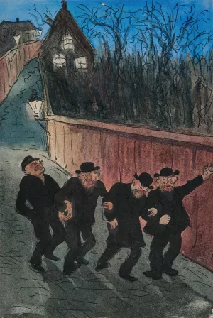Night Walkers by Ivar Arosenius Oil Painting
