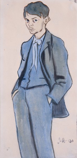 Self Portrait by Ivar Arosenius Oil Painting