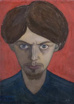 Self Portrait by Ivar Arosenius Oil Painting