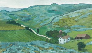 Waste Land by Ivar Arosenius Oil Painting