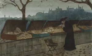 Withered Leaves by Ivar Arosenius Oil Painting