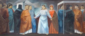 The Heavenly Wedding. Emmanuel Sweborg; Amore Conjugiali by Ivar Rosenberg Oil Painting