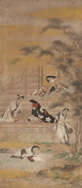 The Four Pleasures Oil painting by Iwasa Matabei