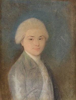 John Quincy Adams by Izaak Schmidt Oil Painting