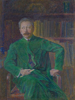 Portrait of Tor Hedberg by J.A.G. Acke Oil Painting