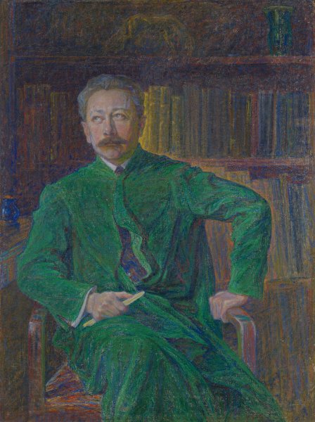 Portrait of Tor Hedberg  by J.A.G. Acke - Hand-Painted Oil Painting Reproduction