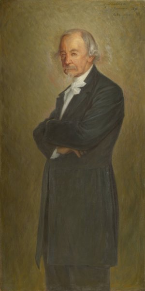 Portrait of Zackarias Topelius by J.A.G. Acke Oil Painting