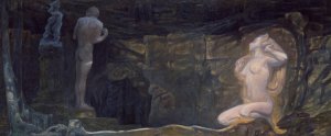 The Forest Temple by J.A.G. Acke Oil Painting
