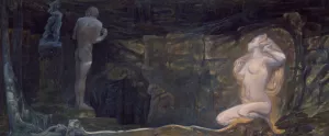 The Forest Temple by J.A.G. Acke Oil Painting