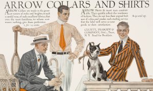 Arrow collars and shirts. Saturday evening post by J.C. Leyendecker Oil Painting