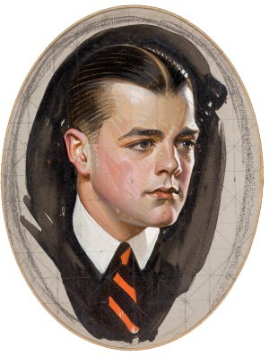 Preliminary study, Cluett, Peabody and Co, Arrow collar advertisement by J.C. Leyendecker Oil Painting